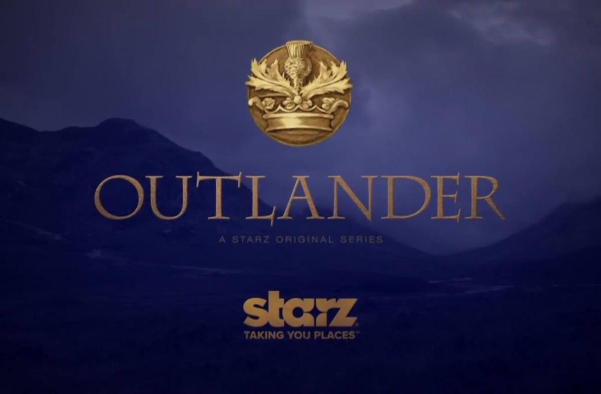 Outlander Starz Robert Hunt, Outlander, Starz logo, gabaldon