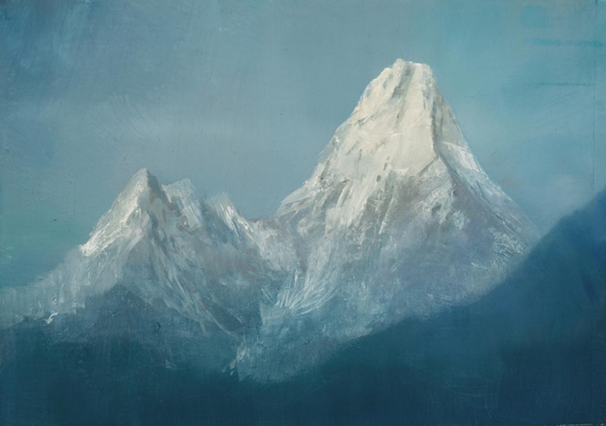 robert hunt, Ama Dablam, plein air Two Mothers